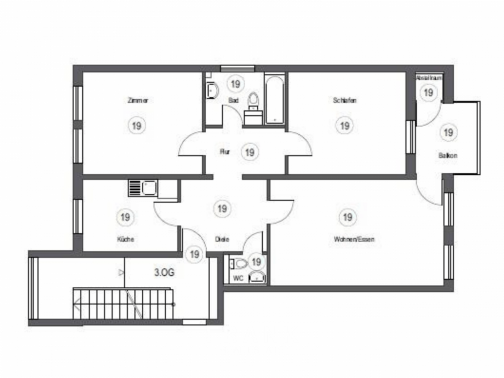 Grundriss - Poppenreuther Str. 5 Fürth